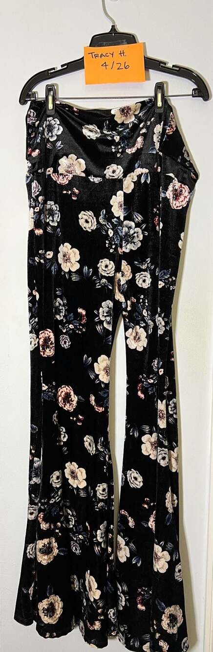Floral Velvet Extreme Bells by Kantha Bae  Size L/XL